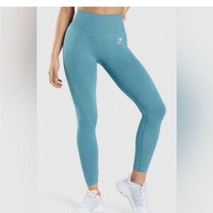 Gymshark Vital Seamless 2.0 Leggings. Tahoe Teal Marl